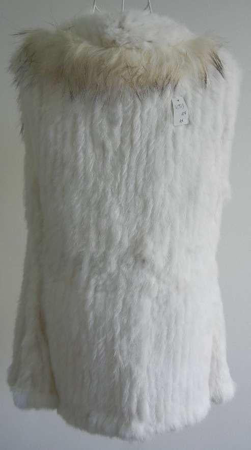 Rabbit Vest Shawl Collar