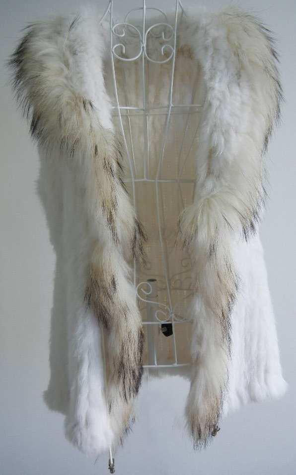 Rabbit Vest Shawl Collar