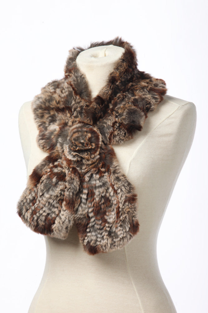 Knit Rex Rabbit Scarf – Crown Cap