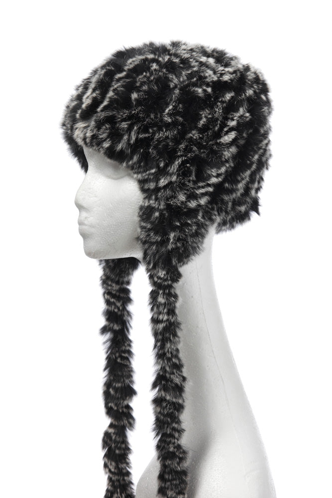 Knitted Rex Rabbit Ear Flap Cap – Crown Cap