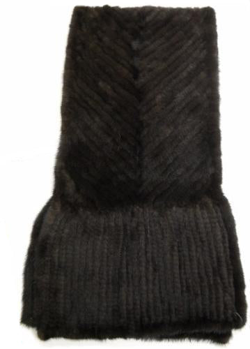 Knitted Mink Cape