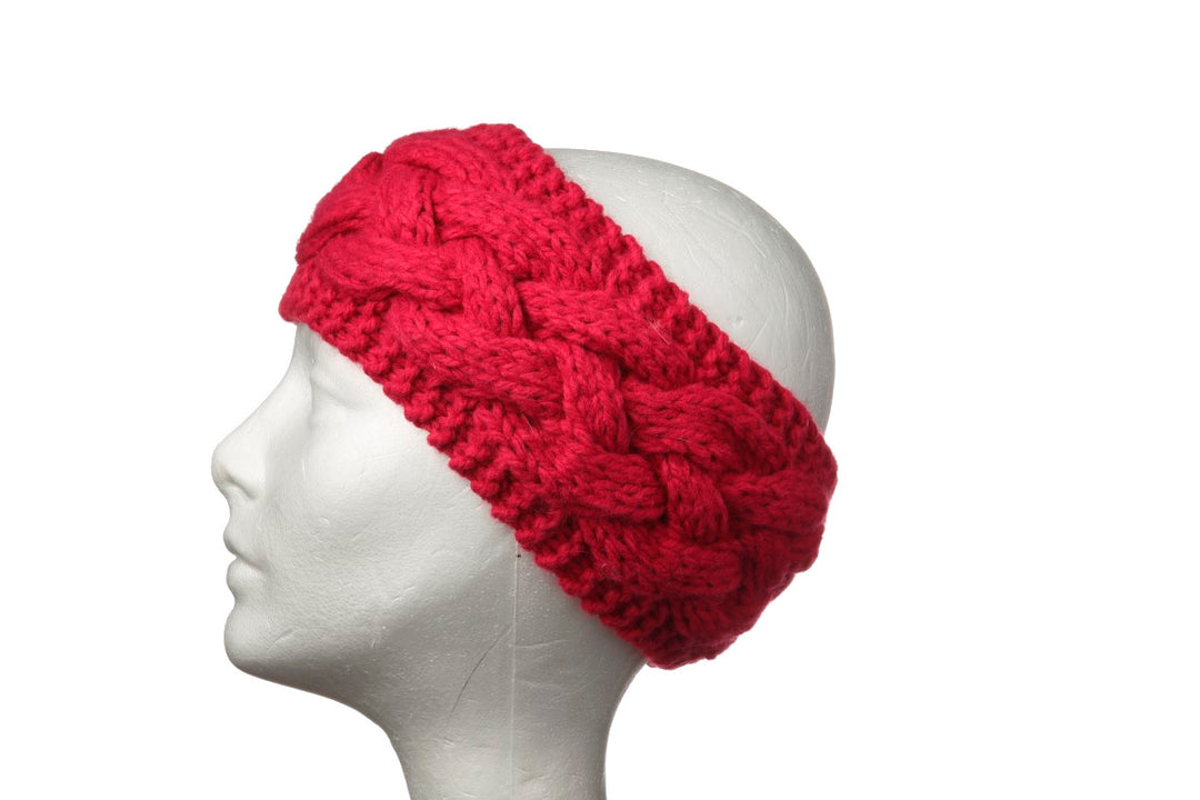 Braided-Look Chunky Knit Headband