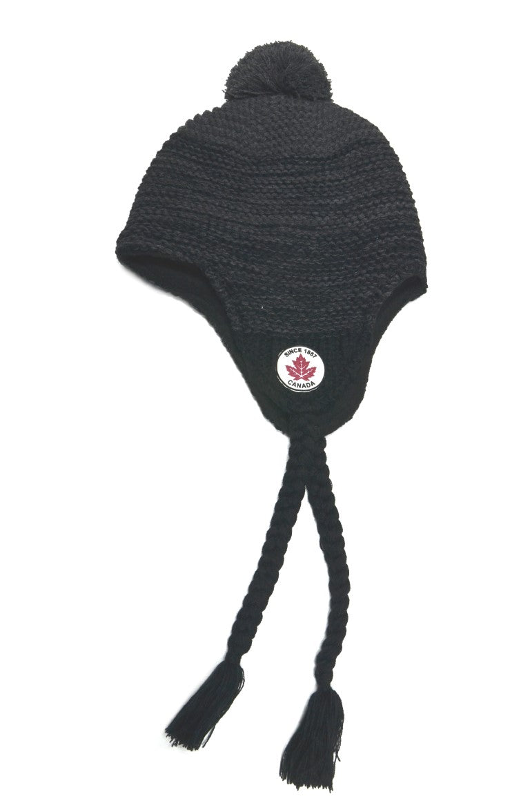 Knit Earflap Canada Cap