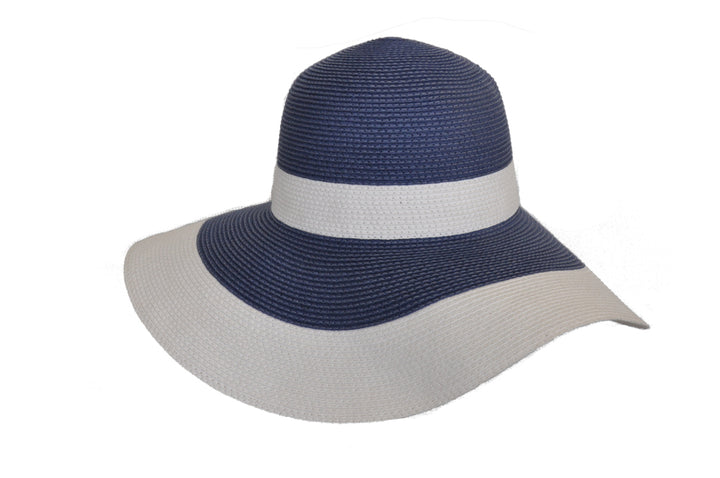 Women's Wide Brim Paper Ribbon Sunhat