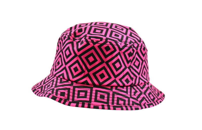 Diamond Print Cotton Twill Bucket Hat