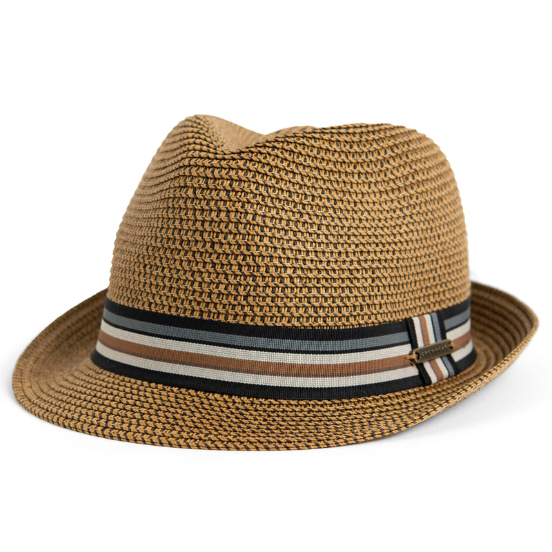 Classic Fedora with Striped Band