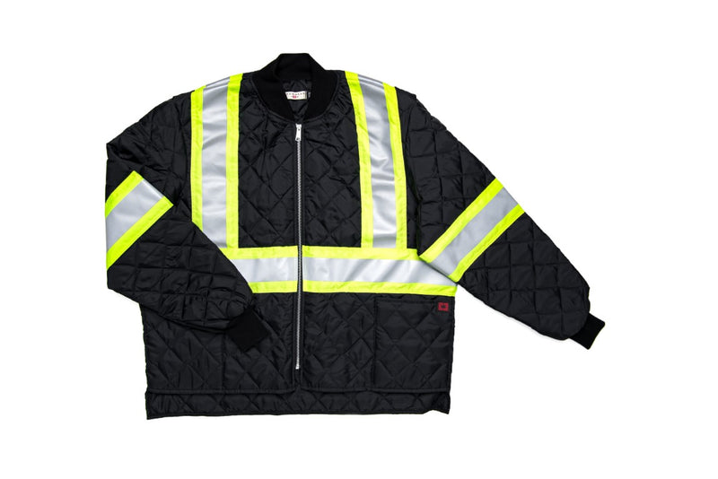 Quilted Freezer Jacket with Reflective Taping